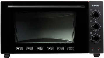 Електродуховка LIDER 4223 LUX BLACK-RED 72806 фото