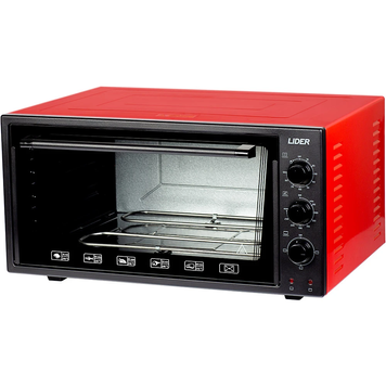Електродуховка LIDER 4823 ECO BLACK-RED 72837 фото
