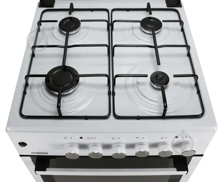Плита комбінована MILANO ML60 E40+біла(.розж, подсв, чавун реш)