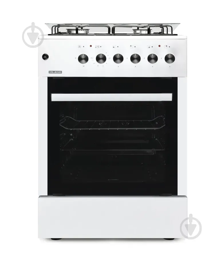 Плита комбінована MILANO ML60 E40+біла(.розж, подсв, чавун реш)